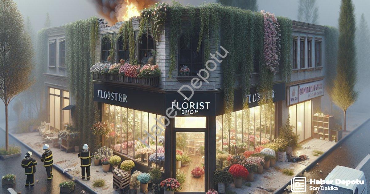 "Aydın Efeler'de Çiçekçi Yangını: Vatandaşların Dikkati Felaketi Önledi" başlıklı haber için fotorea