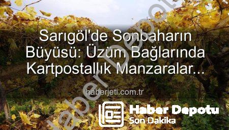 Sarıgöl’de Sonbaharın Büyüsü: Üzüm Bağlarında Kartpostallık Budama Sezonu Başladı