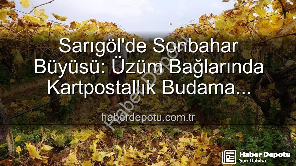 Sarıgöl üzüm bağları - Sarıgöl'de Sonbahar Büyüsü: Üzüm Bağlarında Kartpostallık Budama Manzaraları ve Yevmiyeler Açıklandı