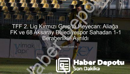 TFF 2. Lig Kırmızı Grup’ta Nefes Kesen Mücadele: Aliağa FK ve 68 Aksaray Belediyespor Puanları Paylaştı