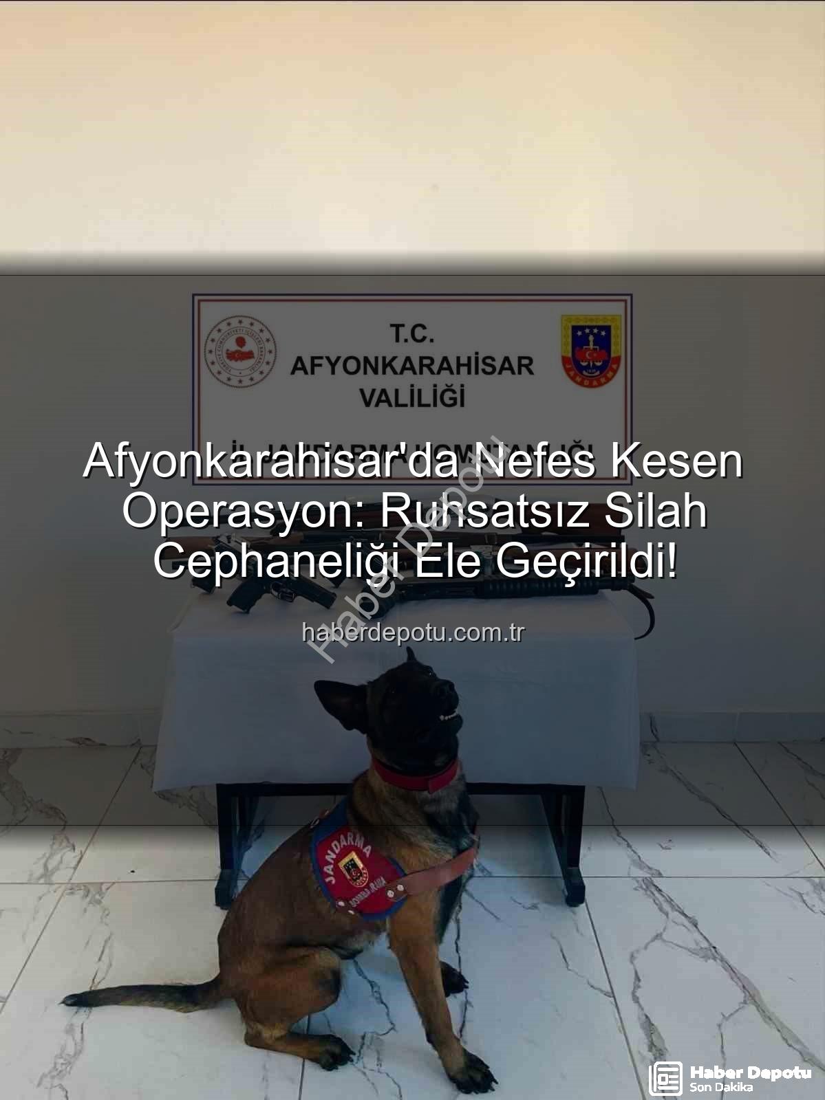 ruhsatsız silah - Afyonkarahisar'da Nefes Kesen Operasyon: Ruhsatsız Silah Cephaneliği Ele Geçirildi!