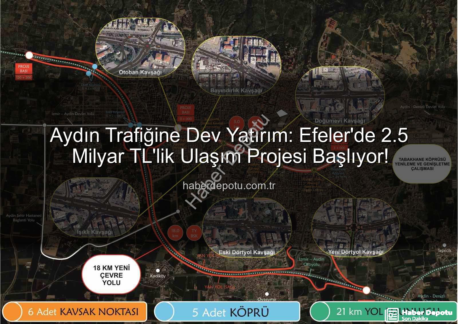 Aydın trafik - Aydın Trafiğine Dev Yatırım: Efeler'de 2.5 Milyar TL'lik Ulaşım Projesi Başlıyor!
